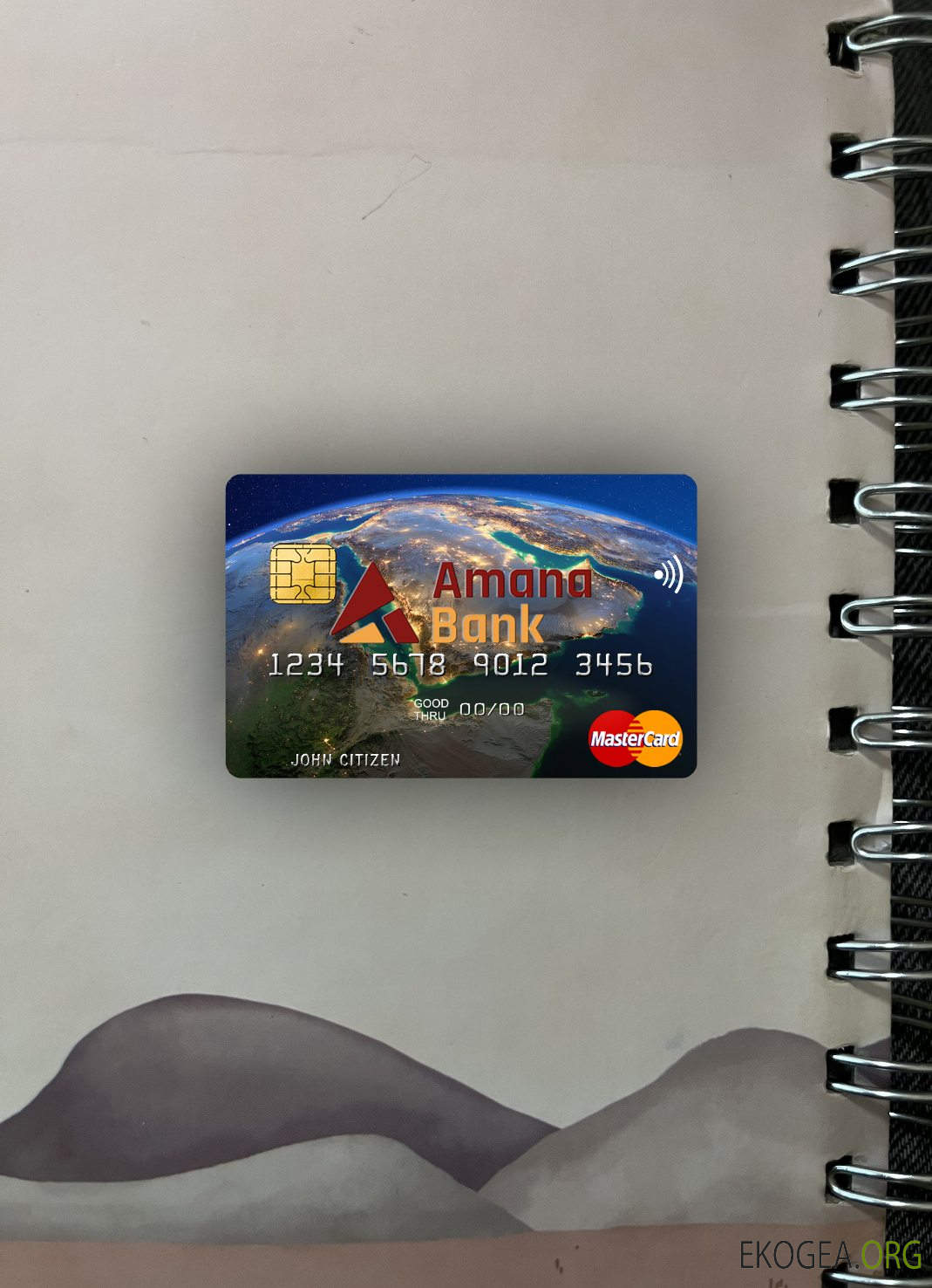 Somalie Amana Bank mastercard photolook recto